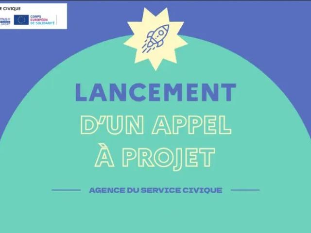 Visuel appel à projets Service civique