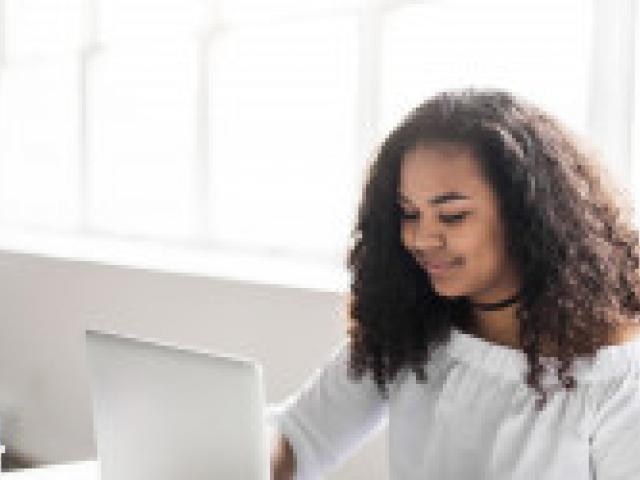 Jeune fille en formation