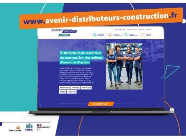 Visuel plateforme distributeur construction