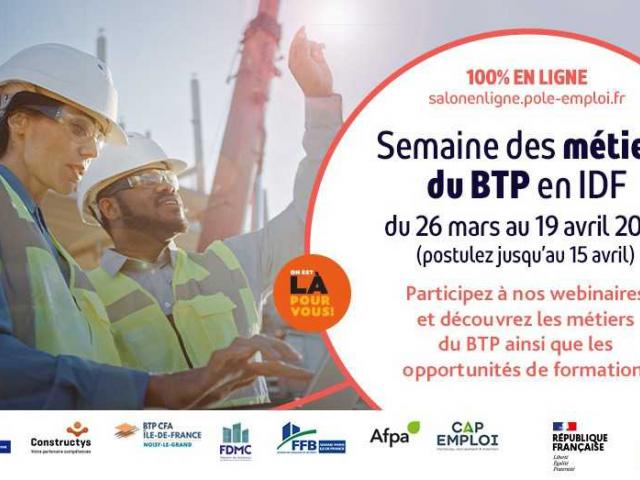 Affiche salon en ligne Pôle emploi